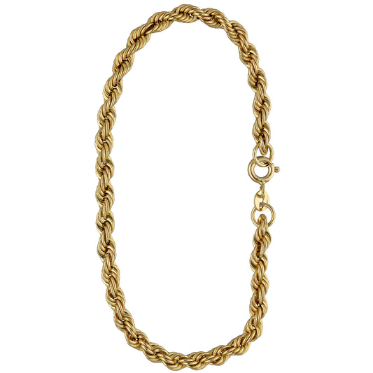 9ct Gold Rope Bracelet