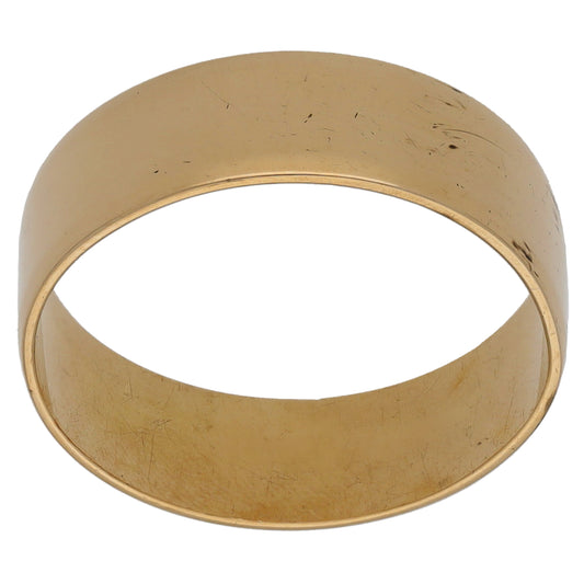 9ct Gold Plain Wedding Ring Size O