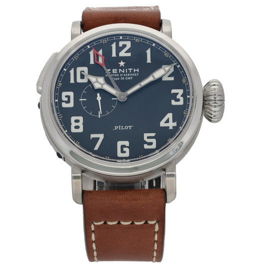Zenith Pilot Type 20 GMT 03.2430.693 48mm Stainless Steel Watch