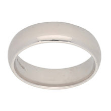 Load image into Gallery viewer, 18ct White Gold Ladies Plain Wedding Ring Size R
