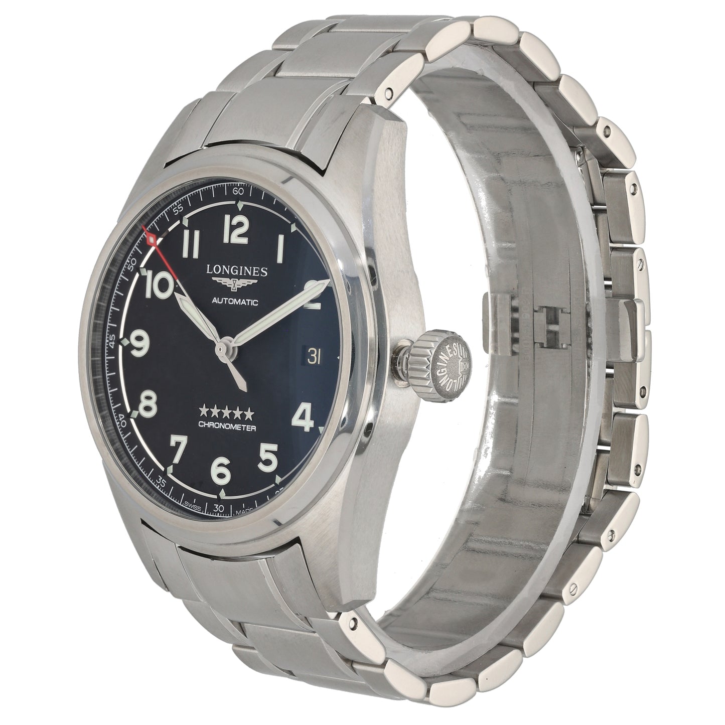 Longines Spirit L3.810.4 40mm Stainless Steel Watch