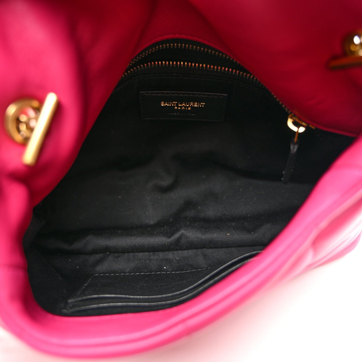 Yves Saint Laurent Loulou Puffer Leather Bag - Bubblegum