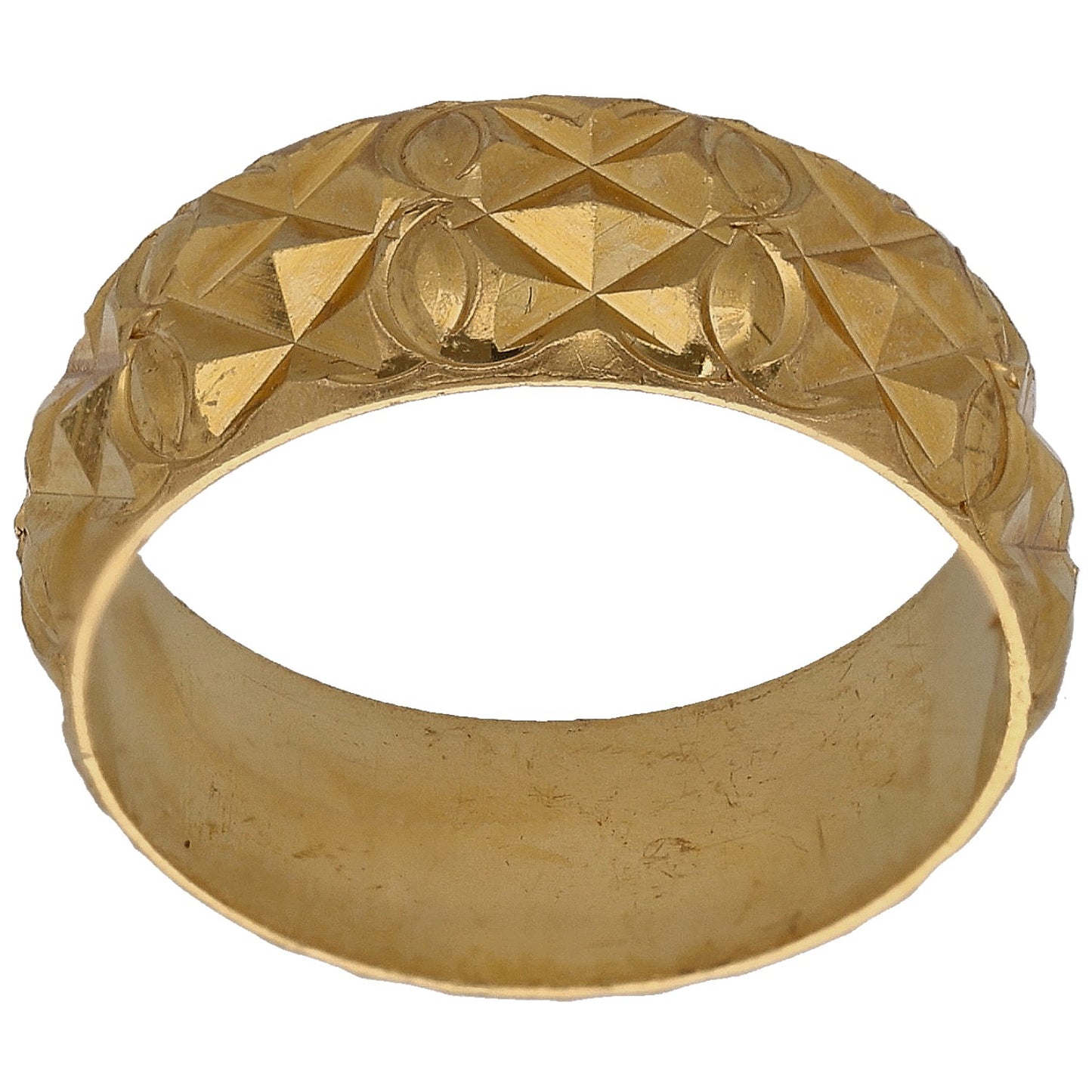 22ct Gold Plain Wedding Ring Size O