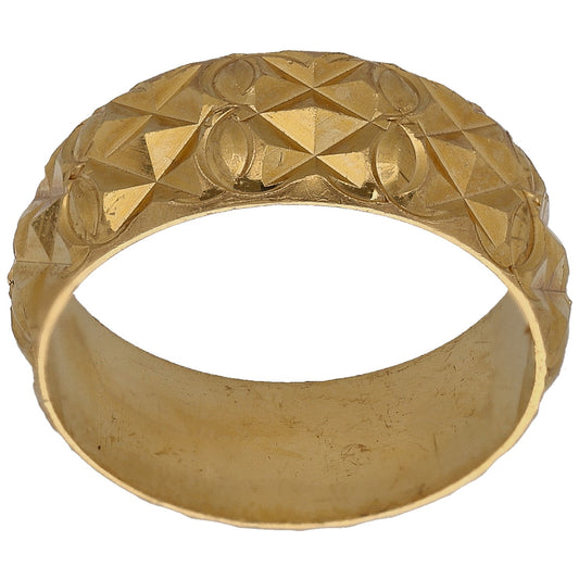 22ct Gold Plain Wedding Ring Size O