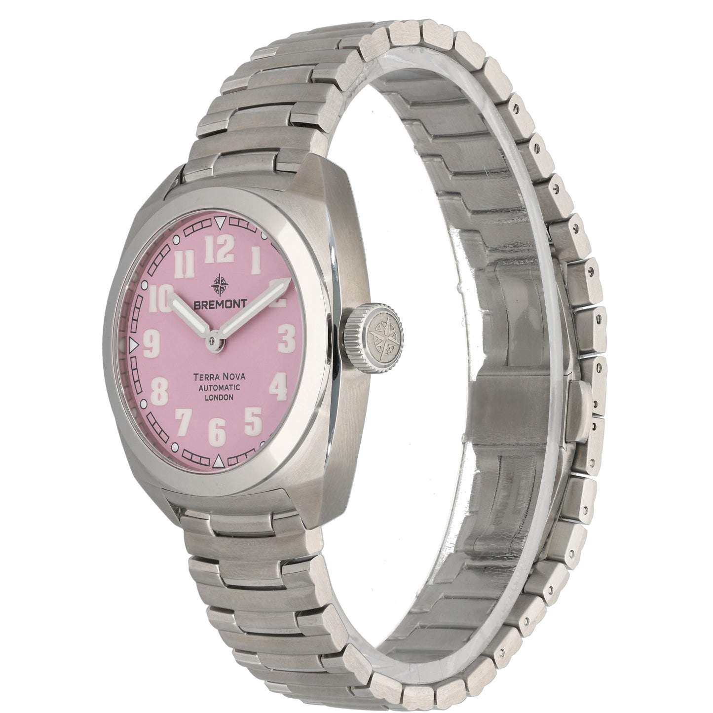 Bremont Terra Nova TN38-ND-SS-PK-B 38mm Stainless Steel Watch