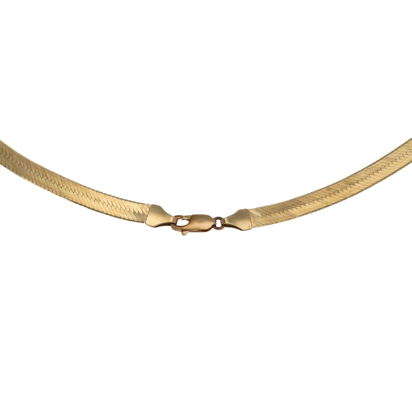 9ct Gold Herringbone Chain 16"