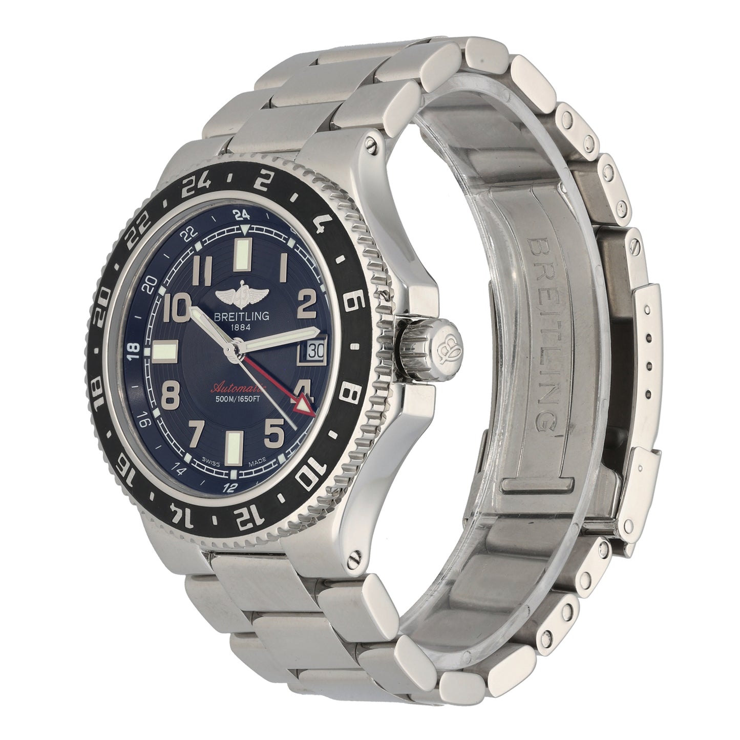 Breitling Superocean GMT A32380 41mm Stainless Steel Watch