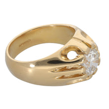 Load image into Gallery viewer, 18ct Gold 1.50ct Diamond Solitaire Ring Size N
