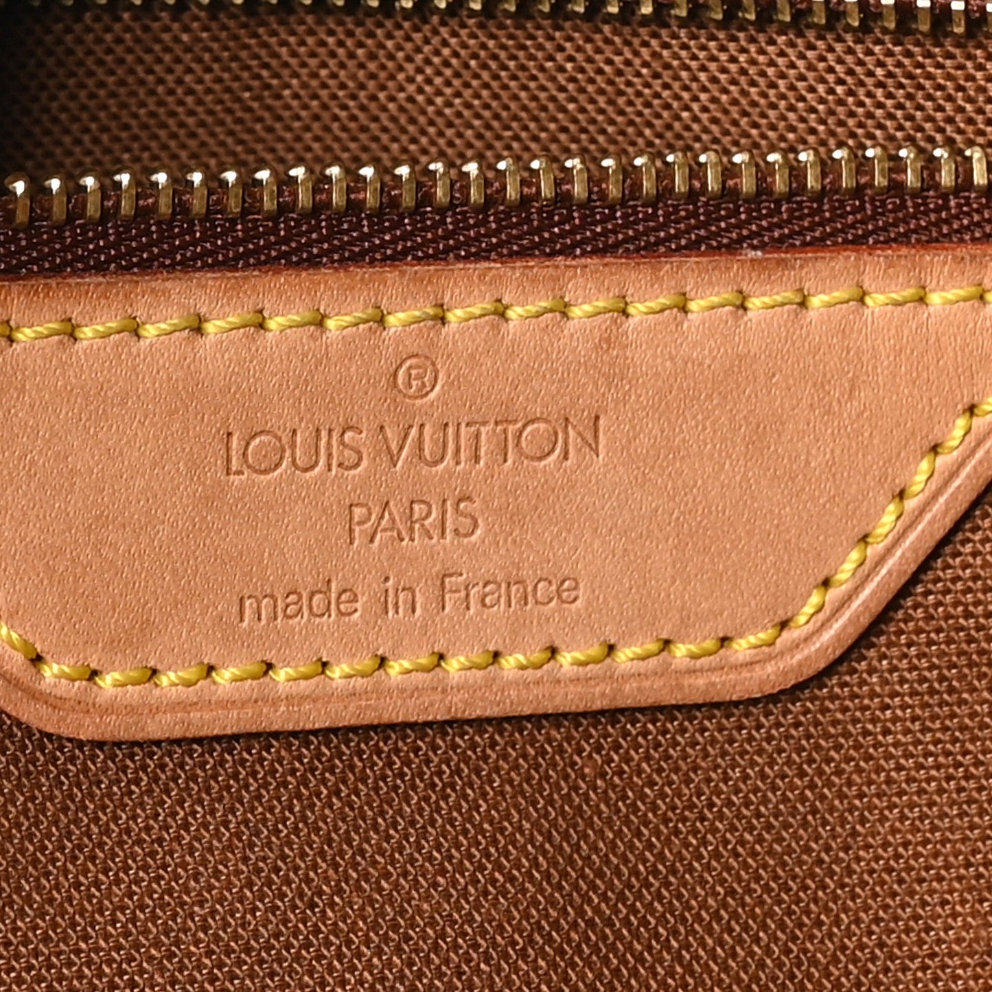 Louis Vuitton Cabas Mezzo Monogram Coated Canvas Bag - Brown