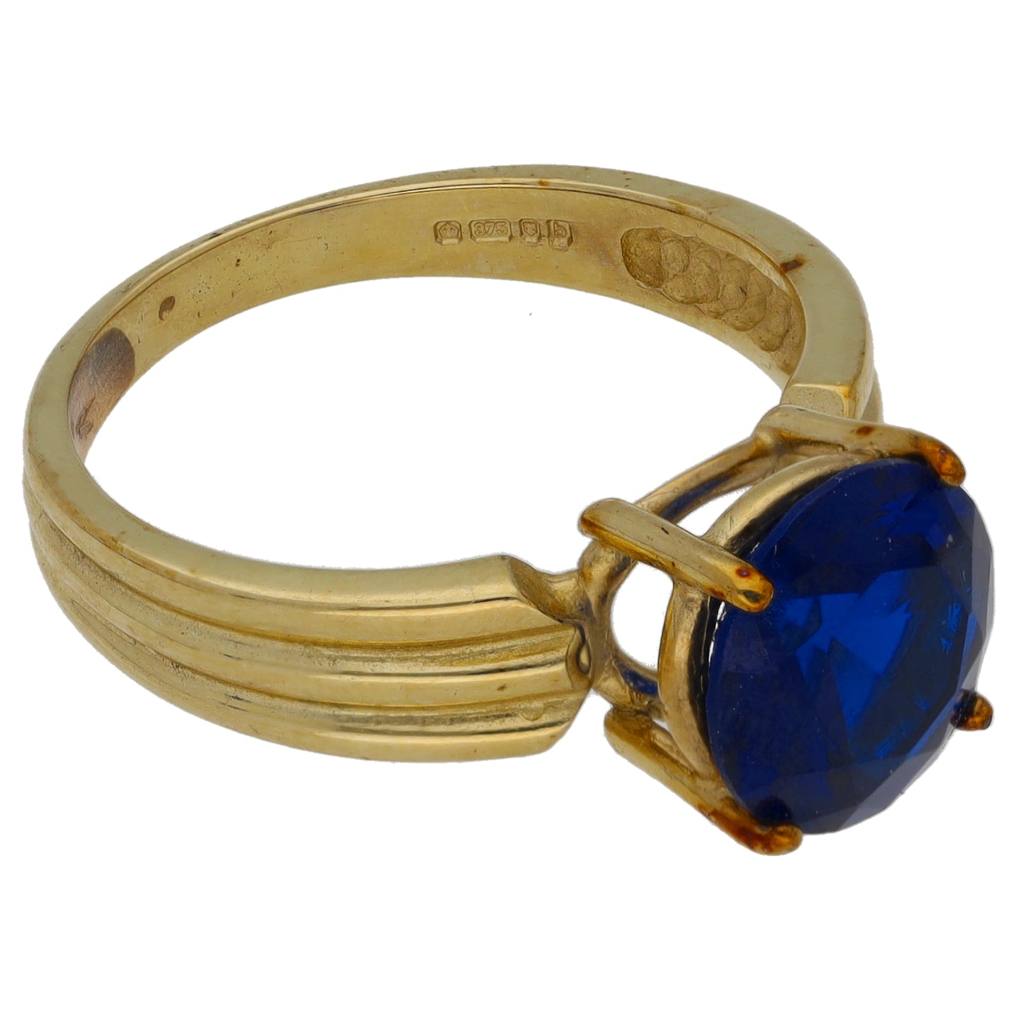 9ct Gold Kyanite Single Stone Ring Size N