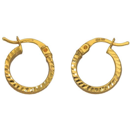 22ct Gold Hoop Earrings