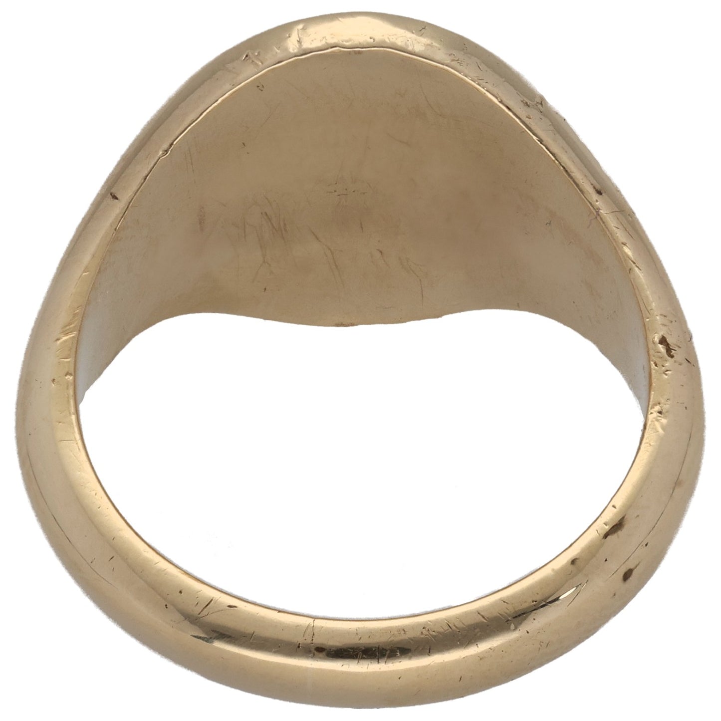 9ct Gold Crest/Emblem Signet Ring Size O