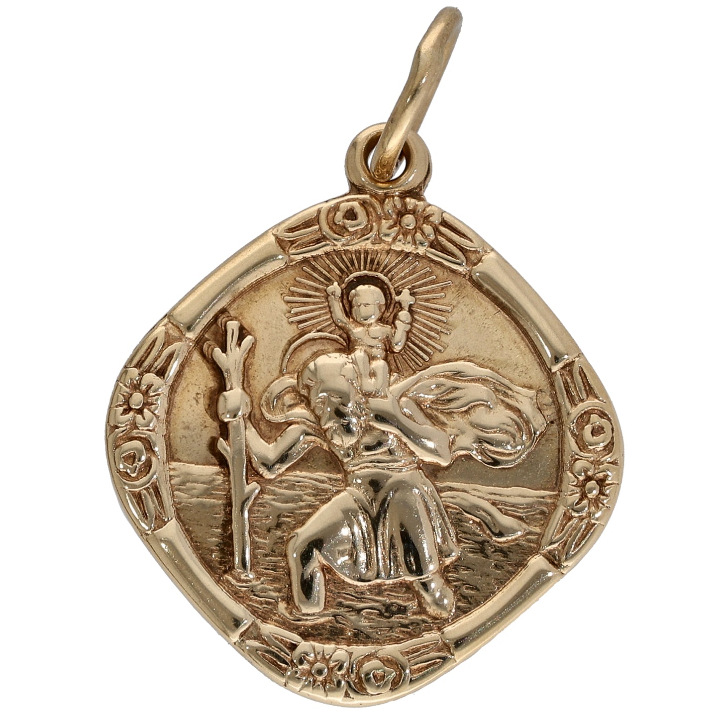 9ct Gold St Christopher Pendant