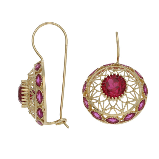14ct Gold Imitation Gems Dress/Cocktail Earrings