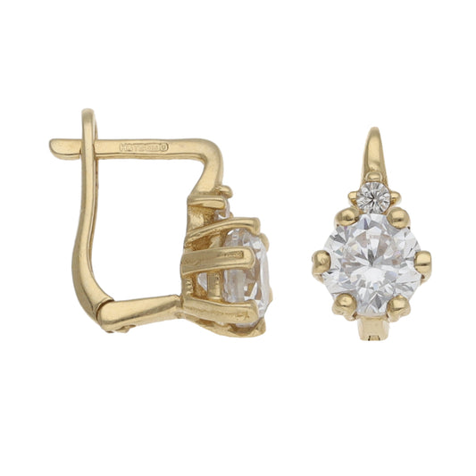 14ct Gold Cubic Zirconia Dress/Cocktail Earrings
