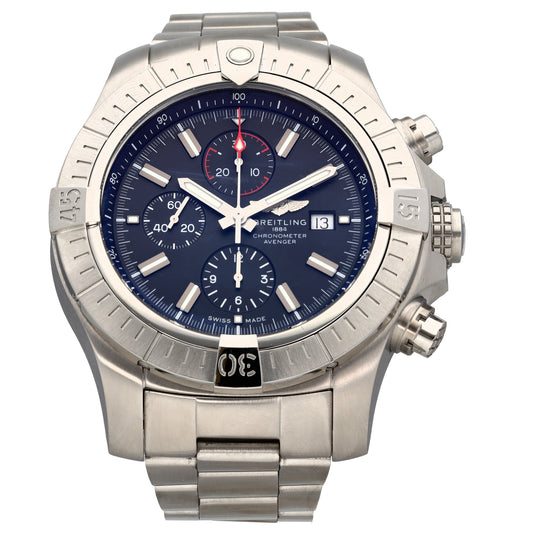 Breitling Super Avenger A13375 48mm Stainless Steel Watch
