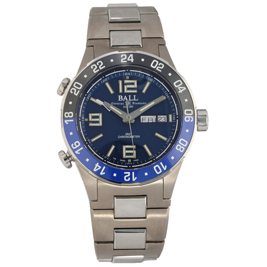 Ball Roadster Marine GMT DG3000A-S1CJ-BE 41mm Titanium Watch