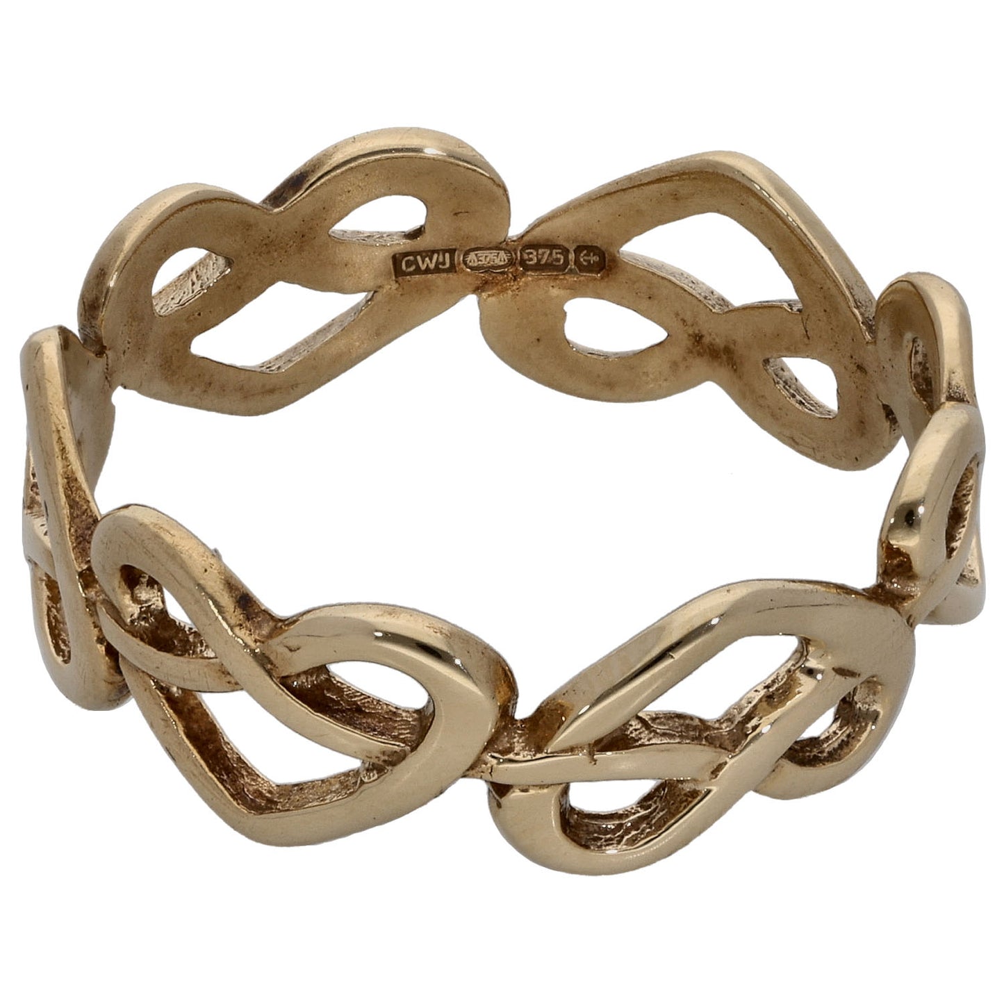 9ct Gold Alternative Ring Size R