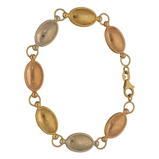 18ct Tri-Colour Gold Fancy Bracelet