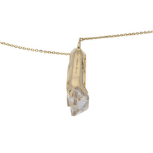 Load image into Gallery viewer, 14ct Gold Quartz Fancy Necklace 16&quot;
