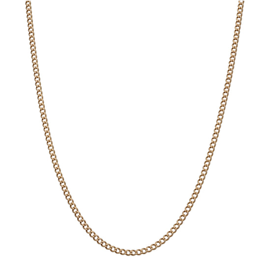 9ct Gold Curb Chain 16"