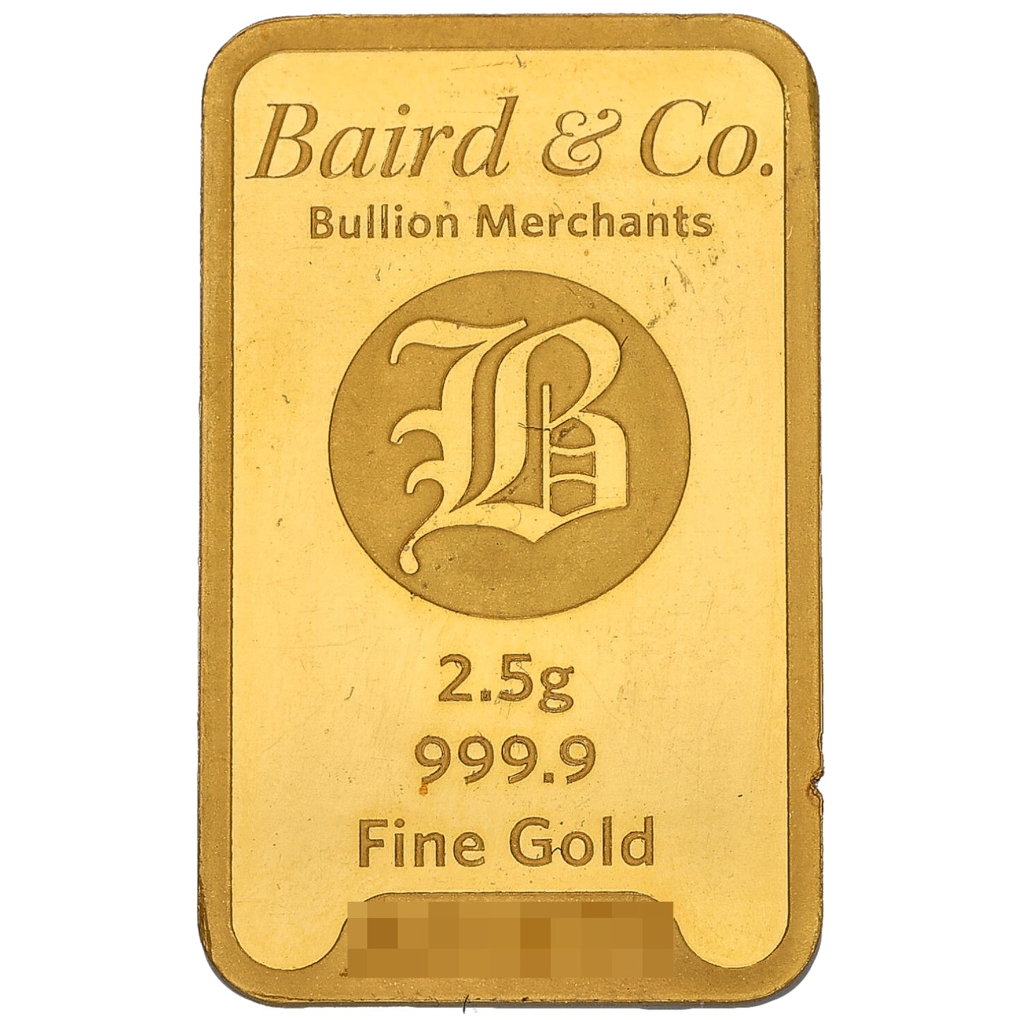 24ct 2.5g Gold Bar