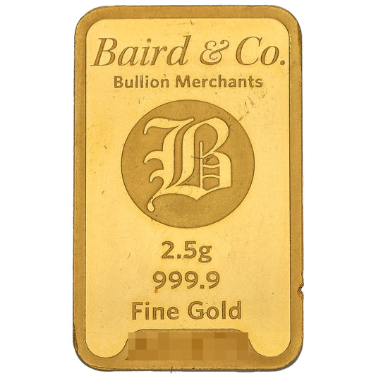 24ct 2.5g Gold Bar