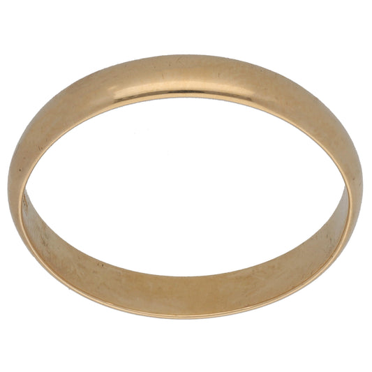 9ct Gold Plain Wedding Ring Size Y