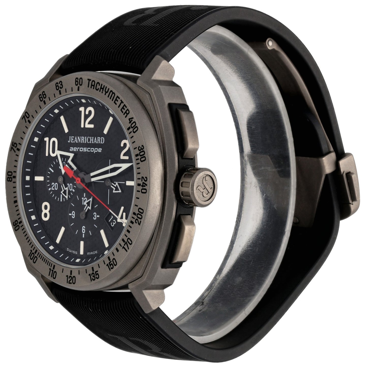 JeanRichard Aeroscope Chronograph 60650 44mm Titanium Watch