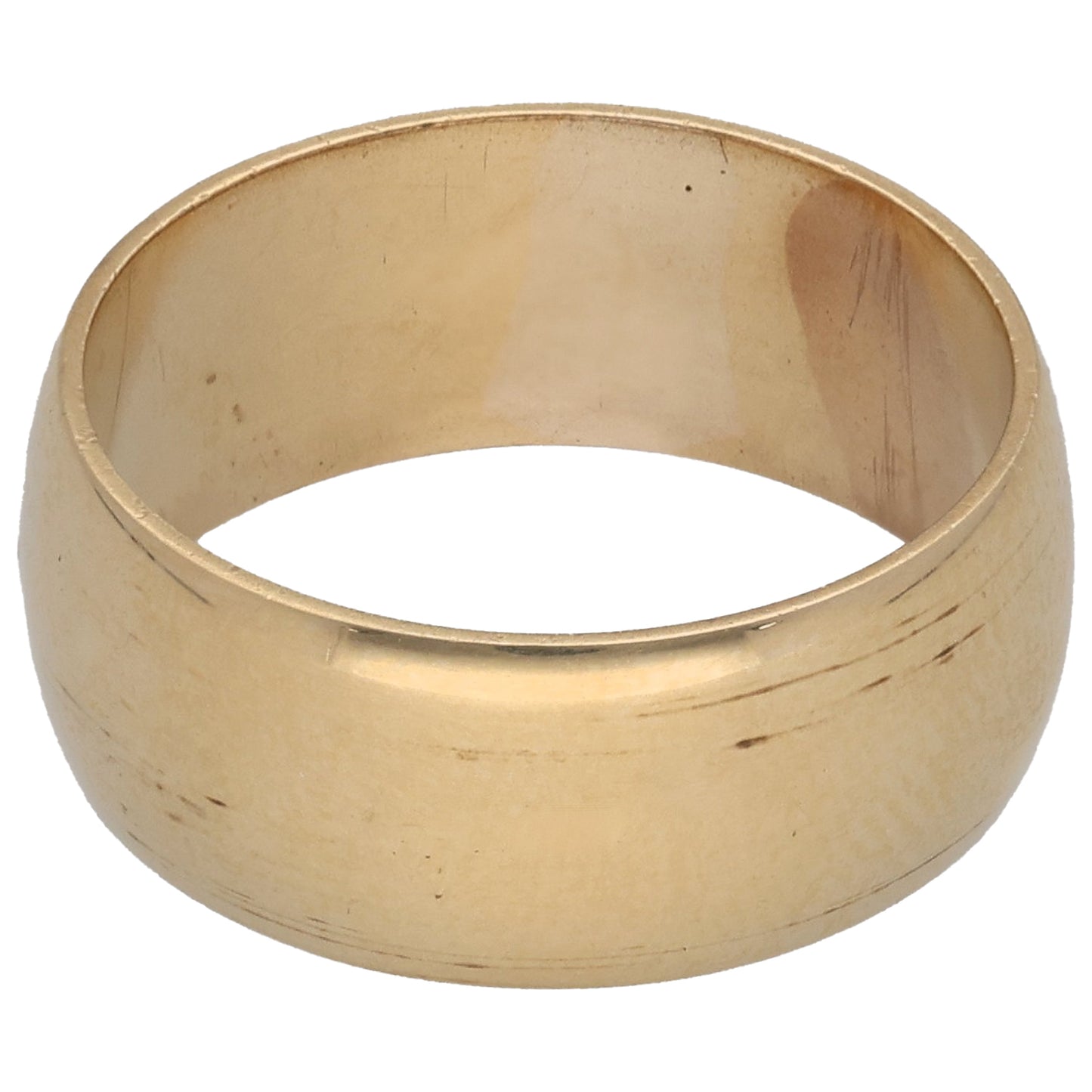 9ct Gold Plain Wedding Ring Size P