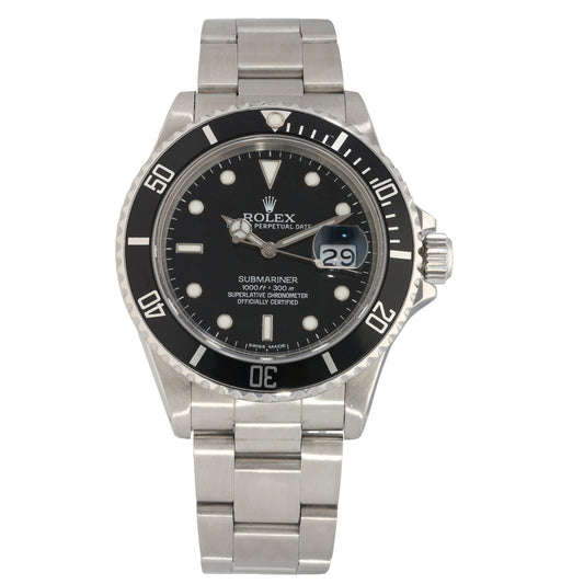 Rolex Submariner 168000 40mm Stainless Steel Watch