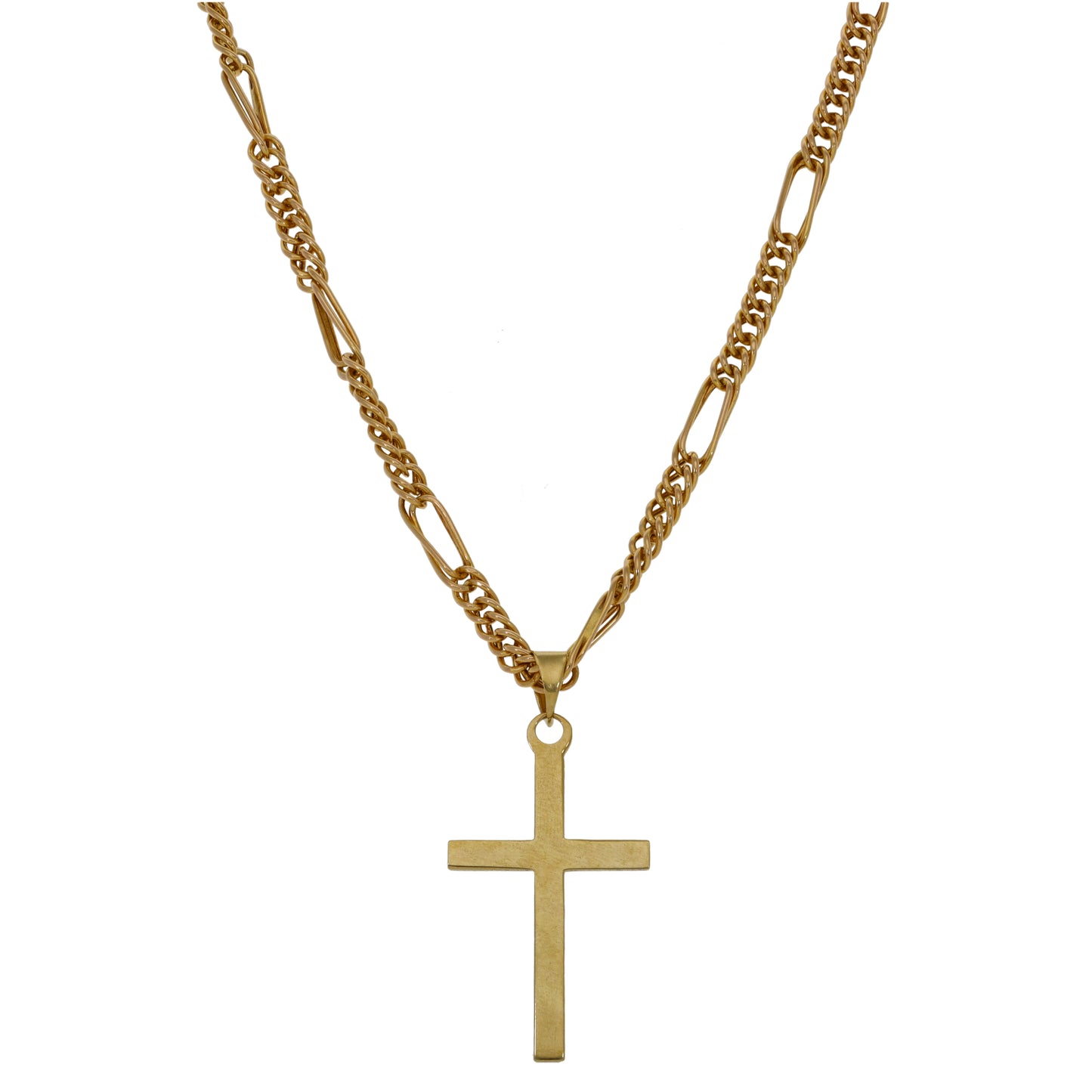 9ct Gold Cross Pendant With Chain