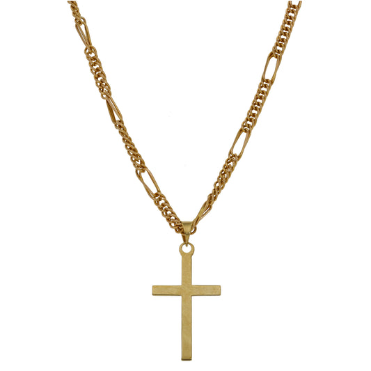 9ct Gold Cross Pendant With Chain