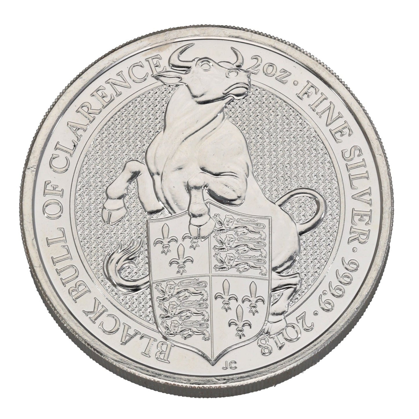 Fine Silver Bull Of Clarence 2 OZ Coin 2018