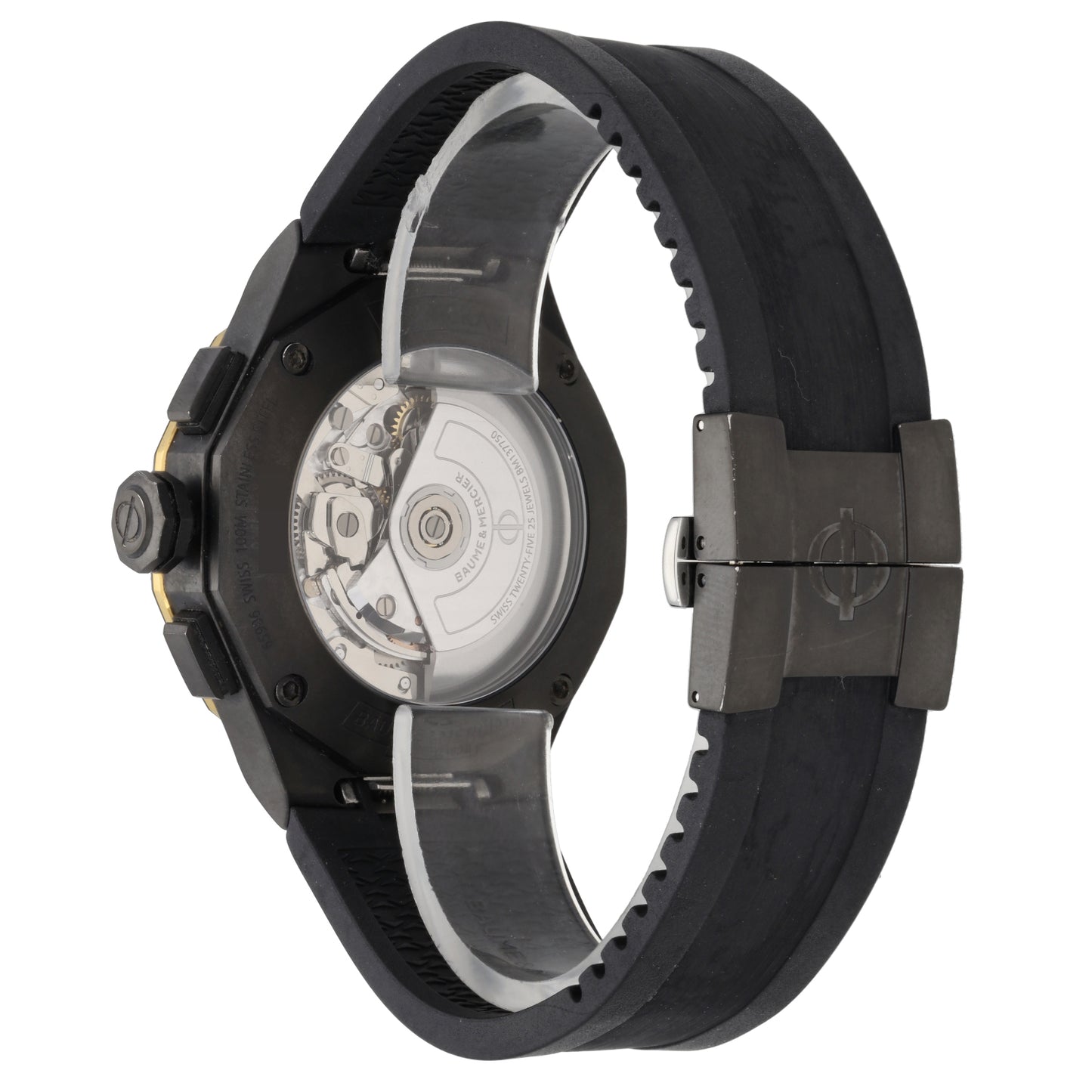 Baume Et Mercier Rivera 65906 44mm DLC Stainless Steel Watch