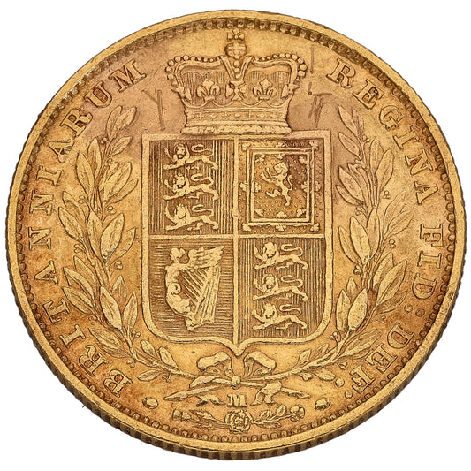 22ct Gold Queen Victoria Full Sovereign Coin 1884