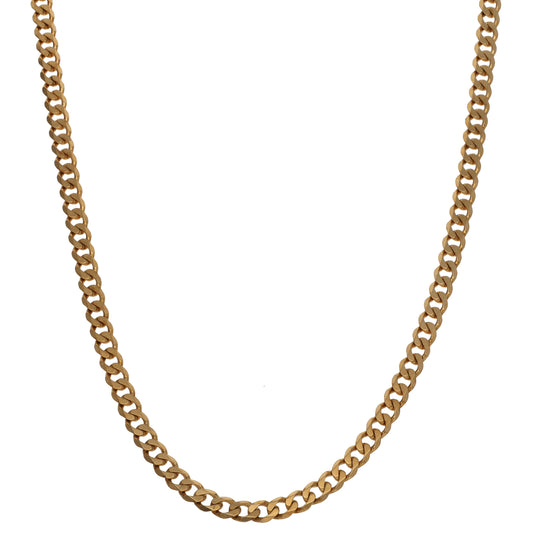 9ct Gold Curb Chain 16"
