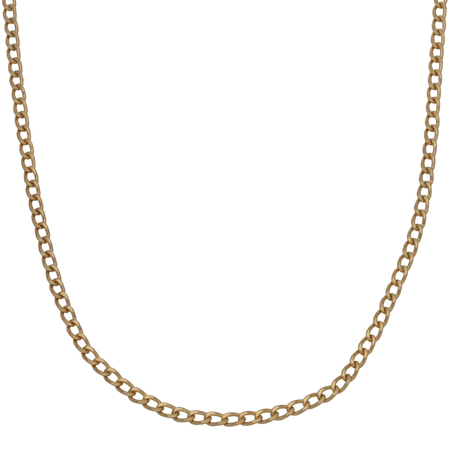 9ct Gold Curb Chain 18"