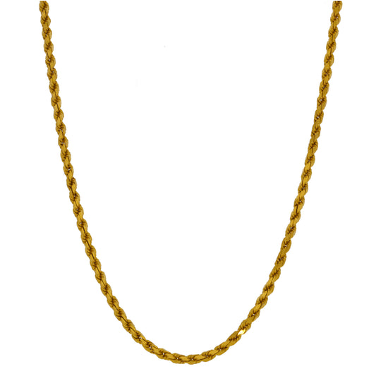 22ct Gold Rope Chain 24"