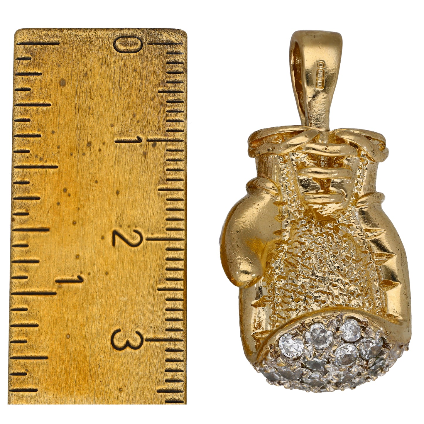 9ct Gold Cubic Zirconia Boxing Glove Pendant