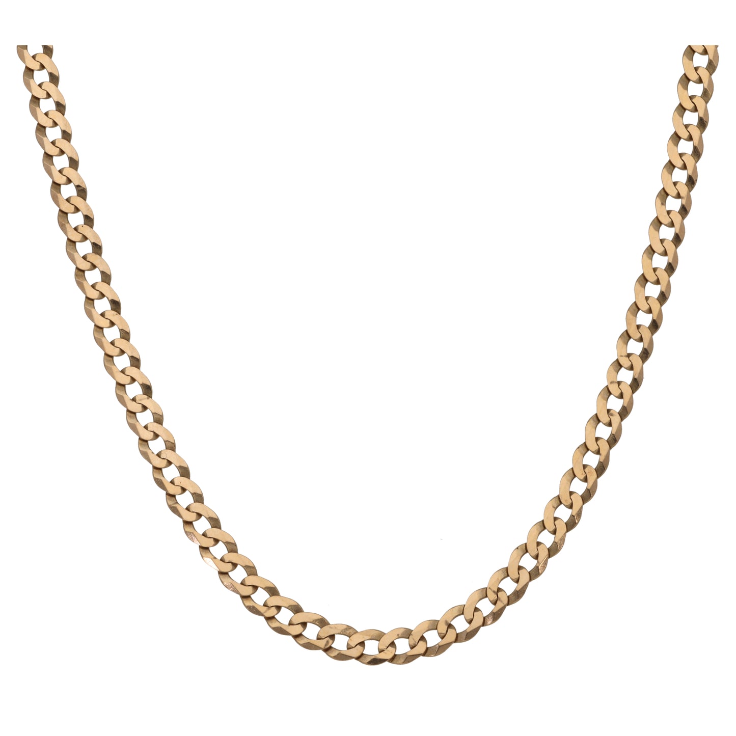 9ct Gold Curb Chain 24"