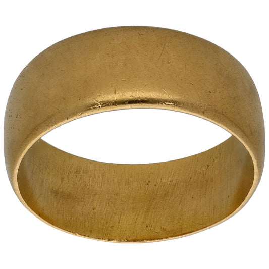 22ct Gold Plain Wedding Ring Size N
