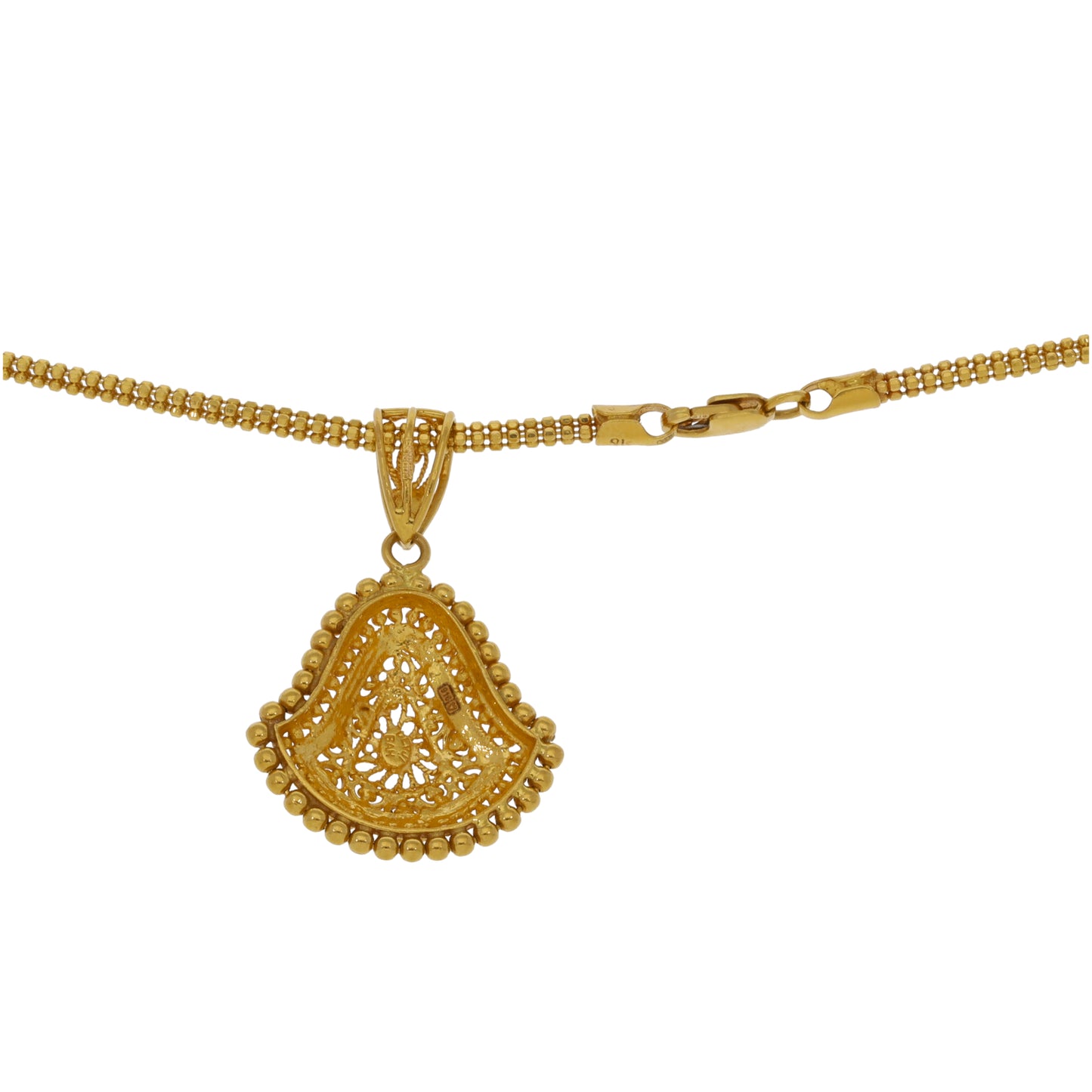 22ct Gold Dress/Cocktail Pendant With Chain