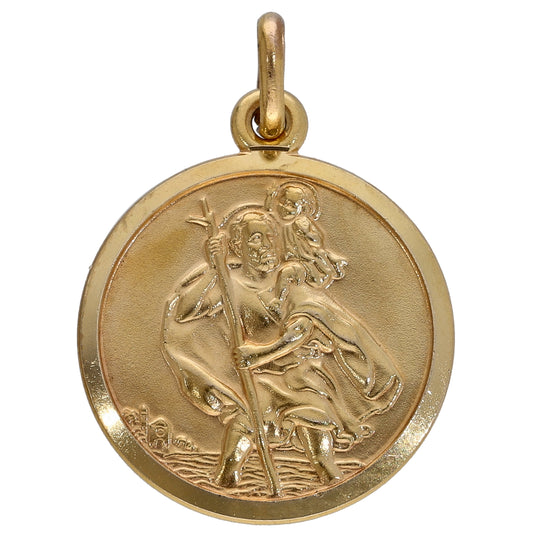 9ct Gold St Christopher Pendant