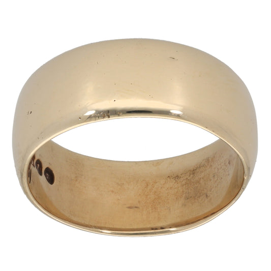 9ct Gold Plain Wedding Ring Size U