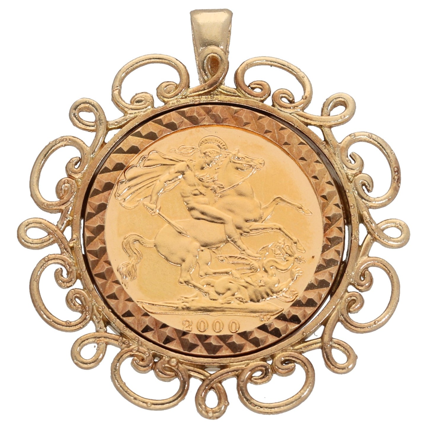 9ct Gold Full Sovereign Coin Pendant