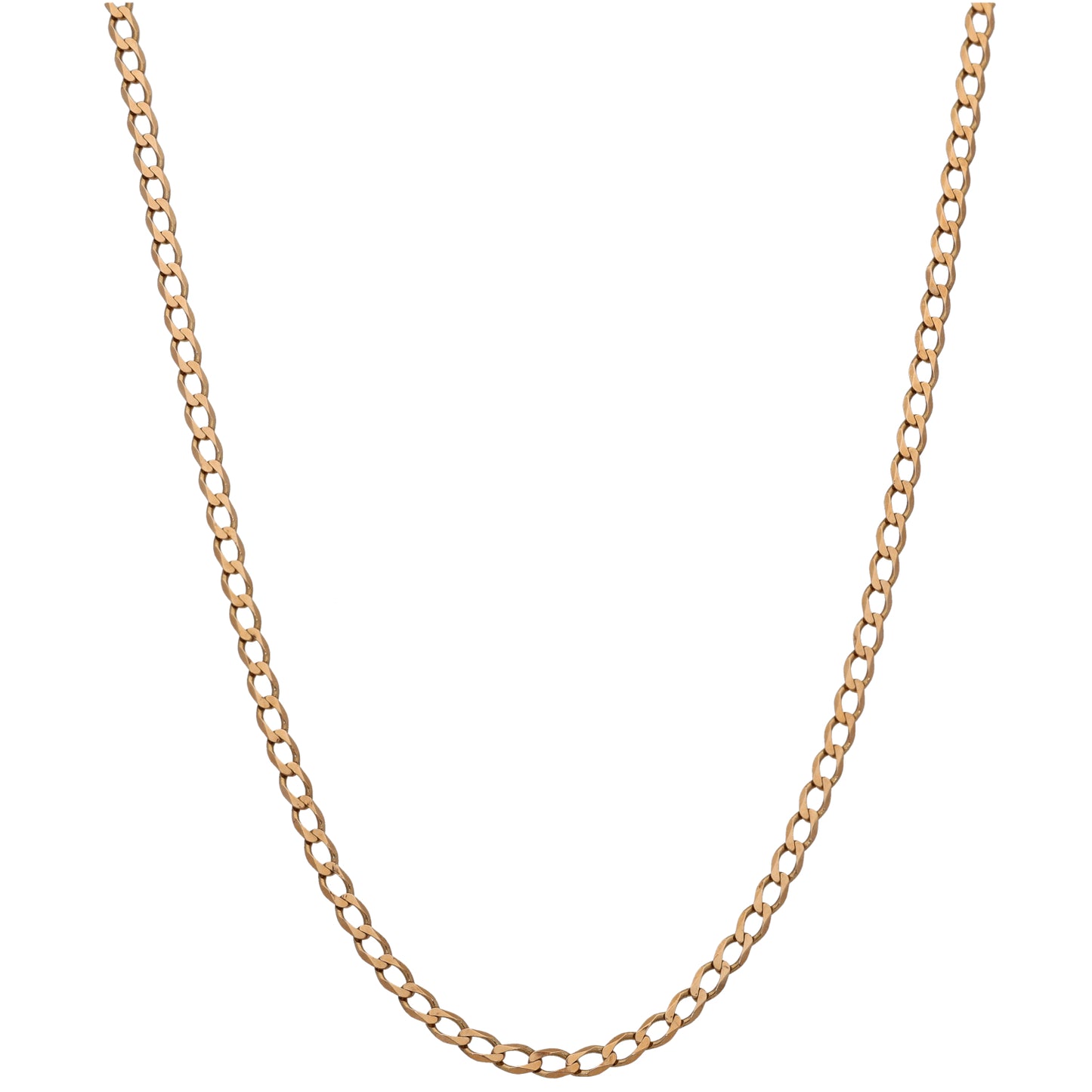 9ct Gold Curb Chain 20"