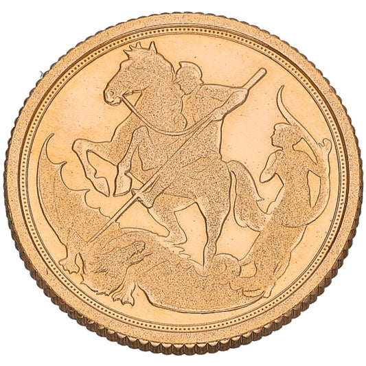 22ct Gold Queen Elizabeth II Quarter Sovereign Coin 2022