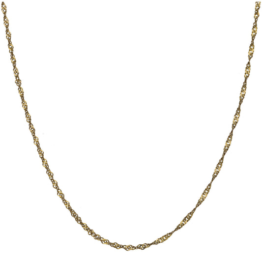 9ct Gold Singapore Chain 18"
