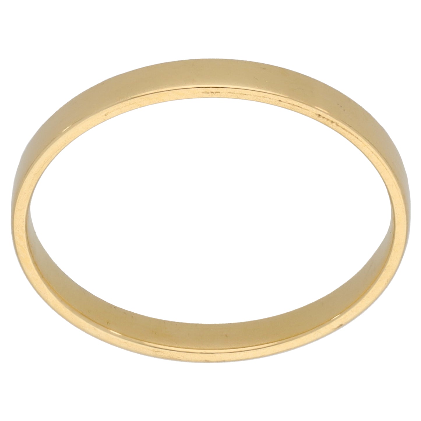 18ct Gold Plain Wedding Ring Size N